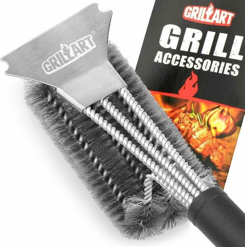 grillart grill brush and scraper